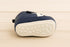 Navy Blue & White Baby Sneaker with Velcro Strap